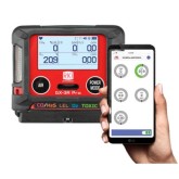 RKI Instruments 72- PAC-C GX-3R Pro 5 Gas Monitor LEL/O2/H2S & CO/NO2 0-20 ppm with 100-240 VAC Charger